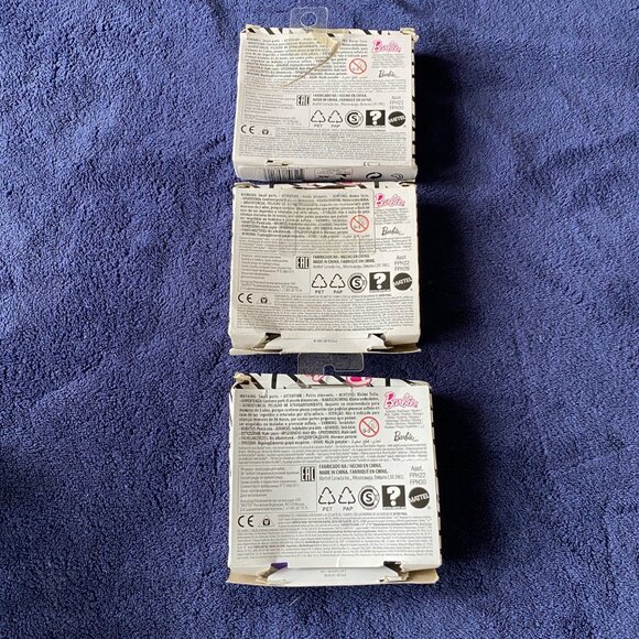 Barbie Mattel Doll Clothes Fashion Skirt metallic purple leopard lot of 3 in Box - Picture 2 of 8